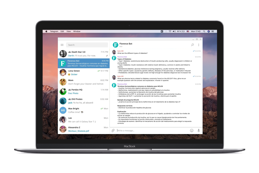 Telegram desktop application